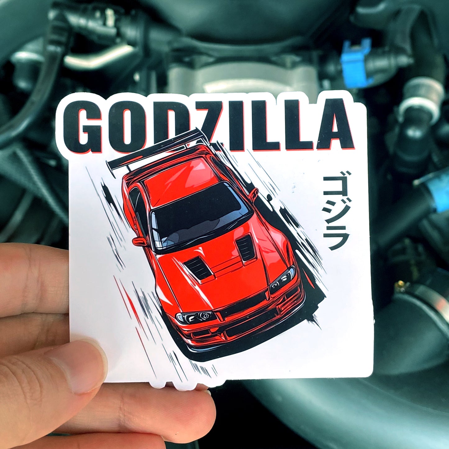 Godzilla Racing Sticker – Iconic Car Culture Decal